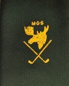 MGS vintage tie Loyal Order of Moose Golf Society green terylene London Made